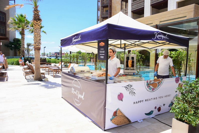 Lunch by the pool at Kempinski Summerland Hotel & Resort